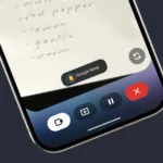 Gemini Live Google Keep