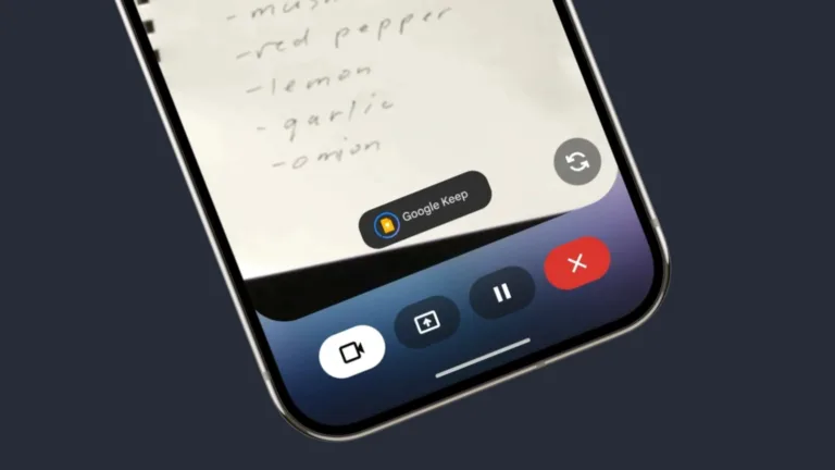 Gemini Live Google Keep