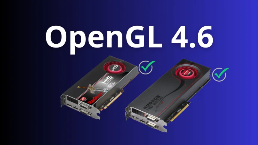GPUs AMD compatíveis com OpenGL 4.6 usando o driver Mesa r600 no Linux