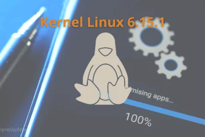 Imagem com ícone do Tux e texto Kernel Linux 6.15.1 destacando atualizações para ARM64, Snapdragon e TI