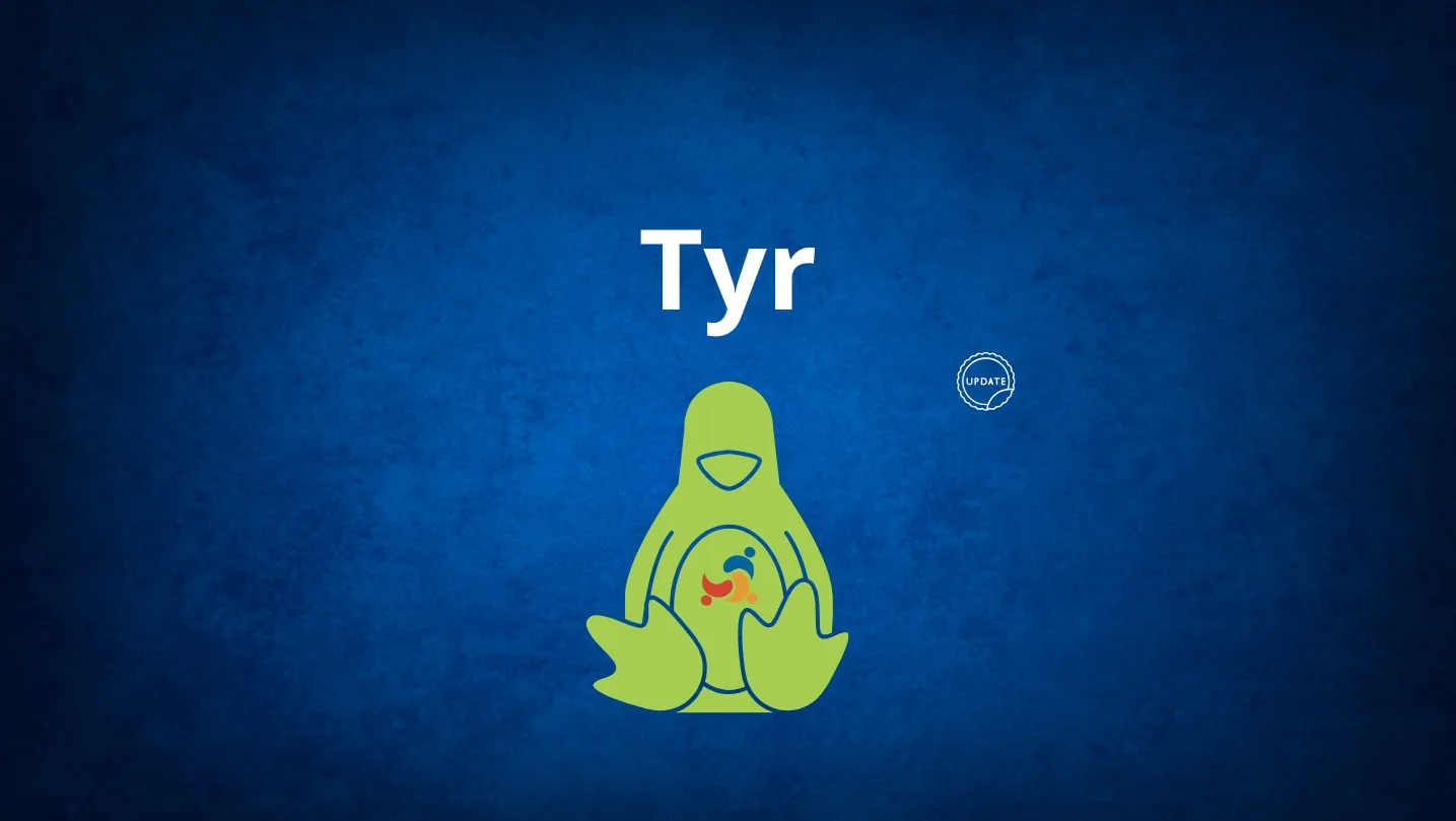 a blue background with a green bird and white text