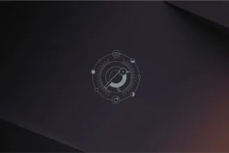 Ilustração conceitual do Ubuntu 24.10 EOL com o mascote Oracular Oriole em fundo escuro