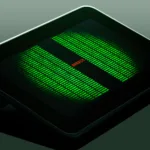 Terminal Linux com alerta de segurança representando a vulnerabilidade libblockdev