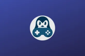 Imagem com a logomarca do Faugus Launcher