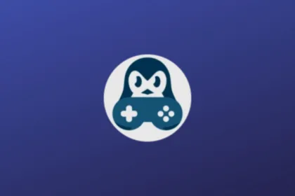 Imagem com a logomarca do Faugus Launcher