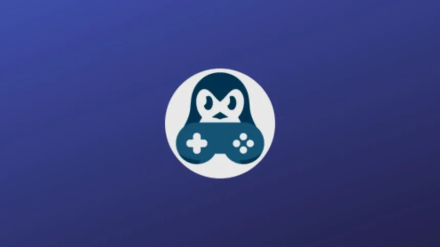 Imagem com a logomarca do Faugus Launcher