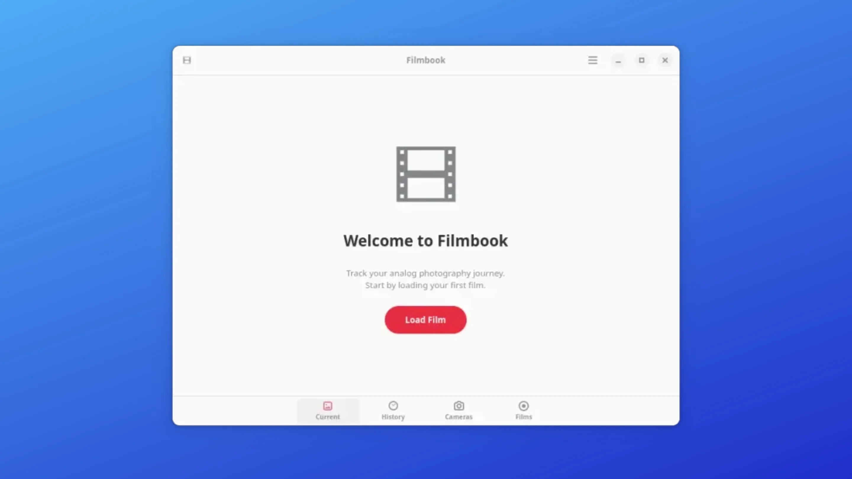 Imagem com a interface do Filmbook