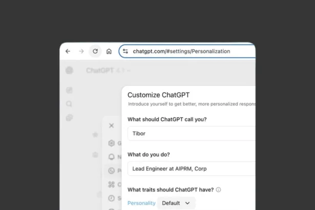 Personalização ChatGPT