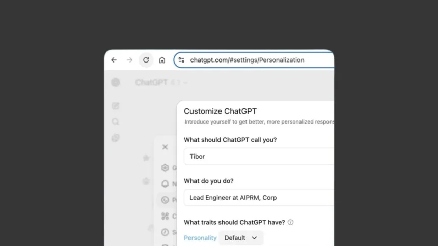 Personalização ChatGPT