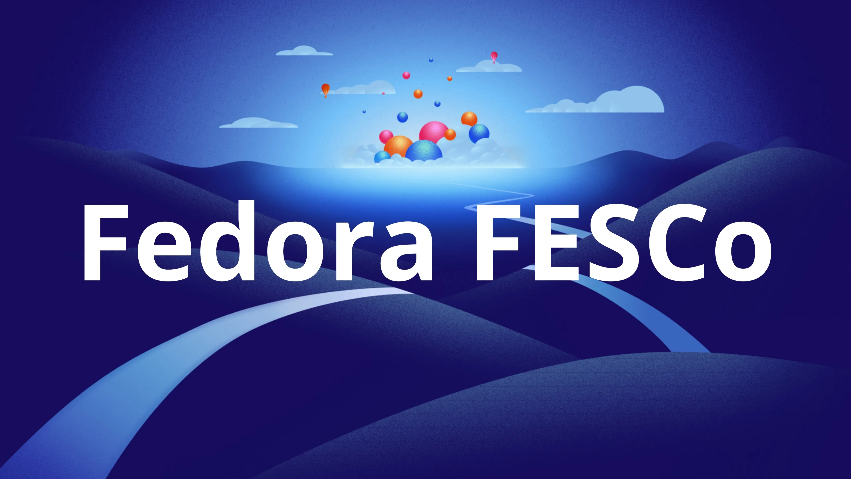 Logo do Fedora sobre fundo estilizado que representa aceleração do boot com zstd.