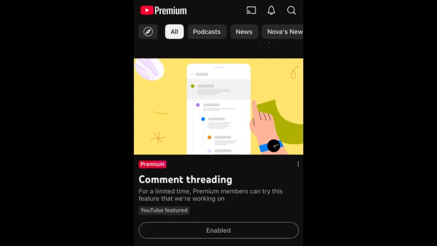 YouTube Comentários