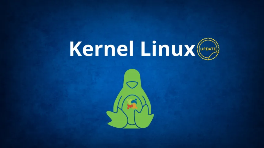 Imagem representando o Kernel Linux com destaque para atualizações de desempenho e segurança em VMs SEV