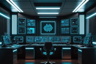 htop, btop e glances exibindo CPU, memória e rede no terminal Linux