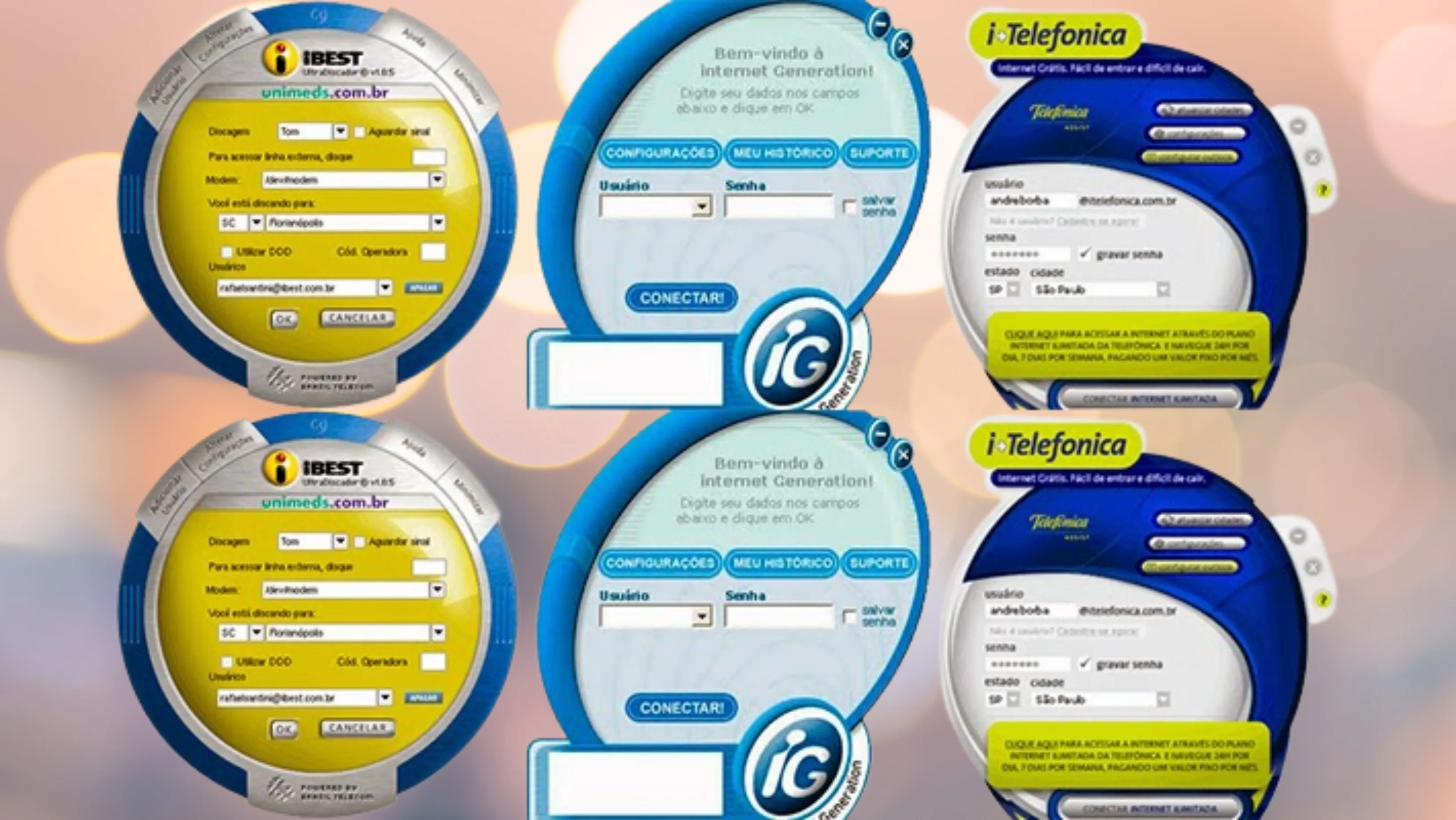 Tela de login do provedor em minicom no Linux – conectividade Linux primórdios