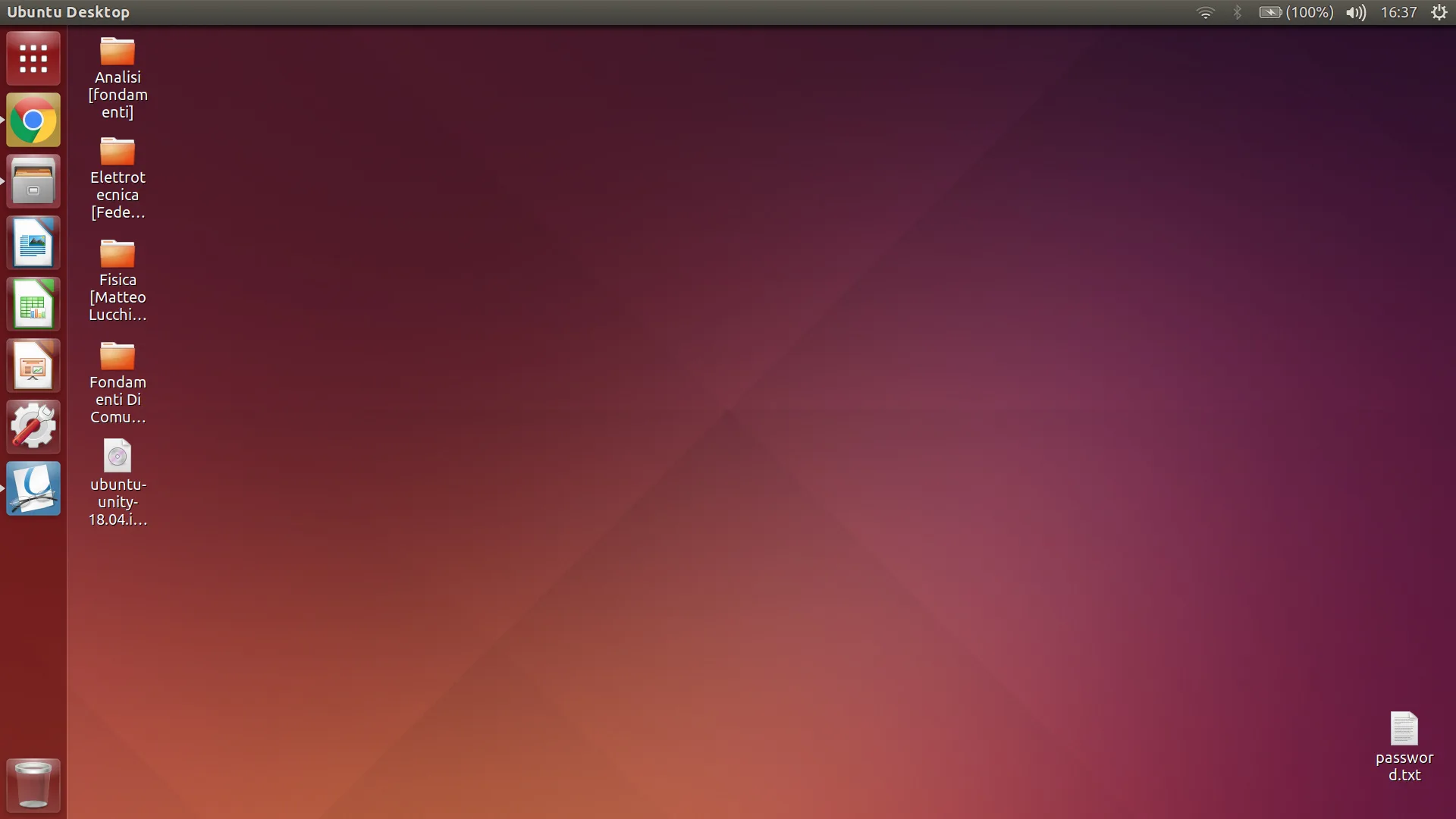 Área de trabalho clássica do Ubuntu Unity com lançador lateral — exemplo visual da interface antes da Canonical abandonar o Unity.