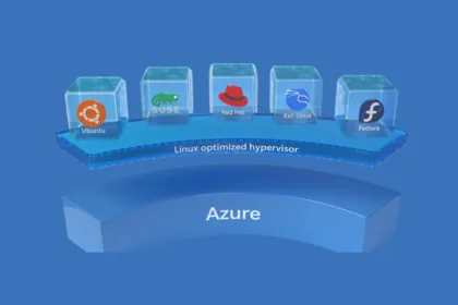 Distribuições Linux populares como Ubuntu, SUSE, Red Hat, Kali Linux e Fedora executando no hypervisor otimizado para Linux do Azure