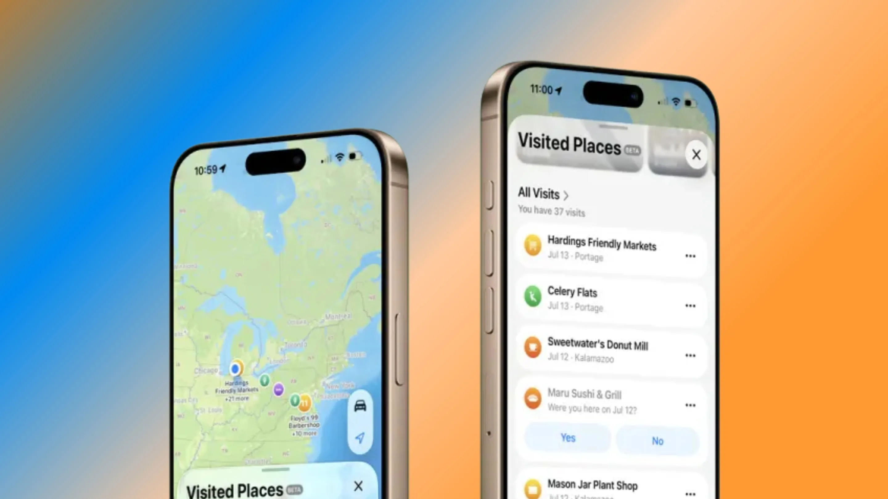 Lugares Visitados Apple Maps