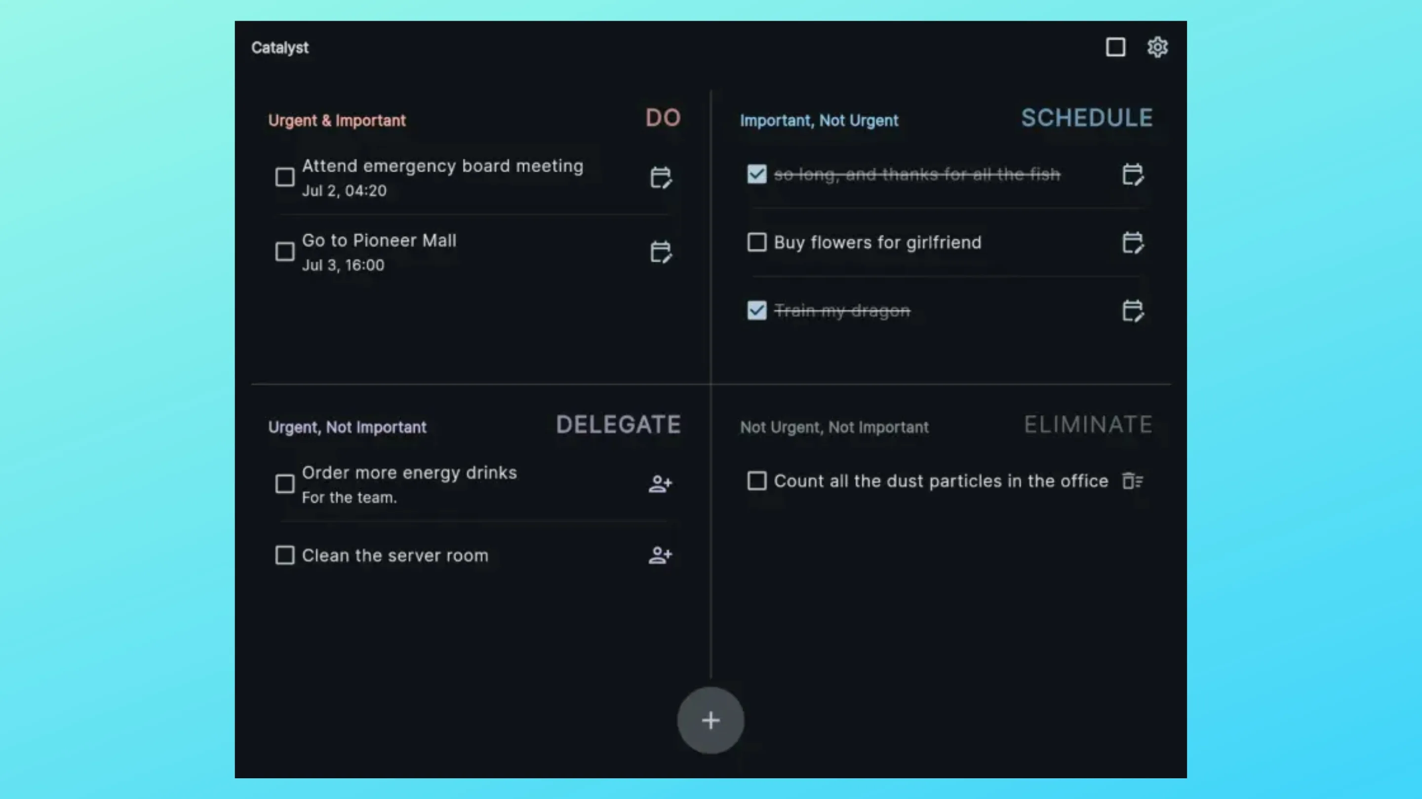 Imagem com a interface do Catalyst