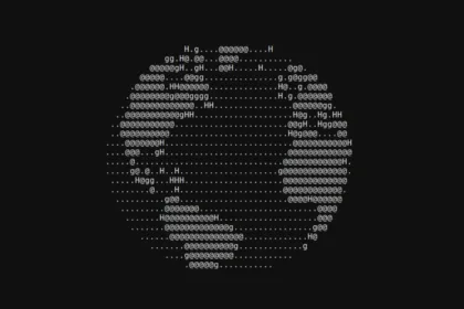 Arte ASCII gerada com figlet no terminal Linux com fonte slant.