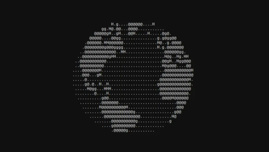 Arte ASCII gerada com figlet no terminal Linux com fonte slant.