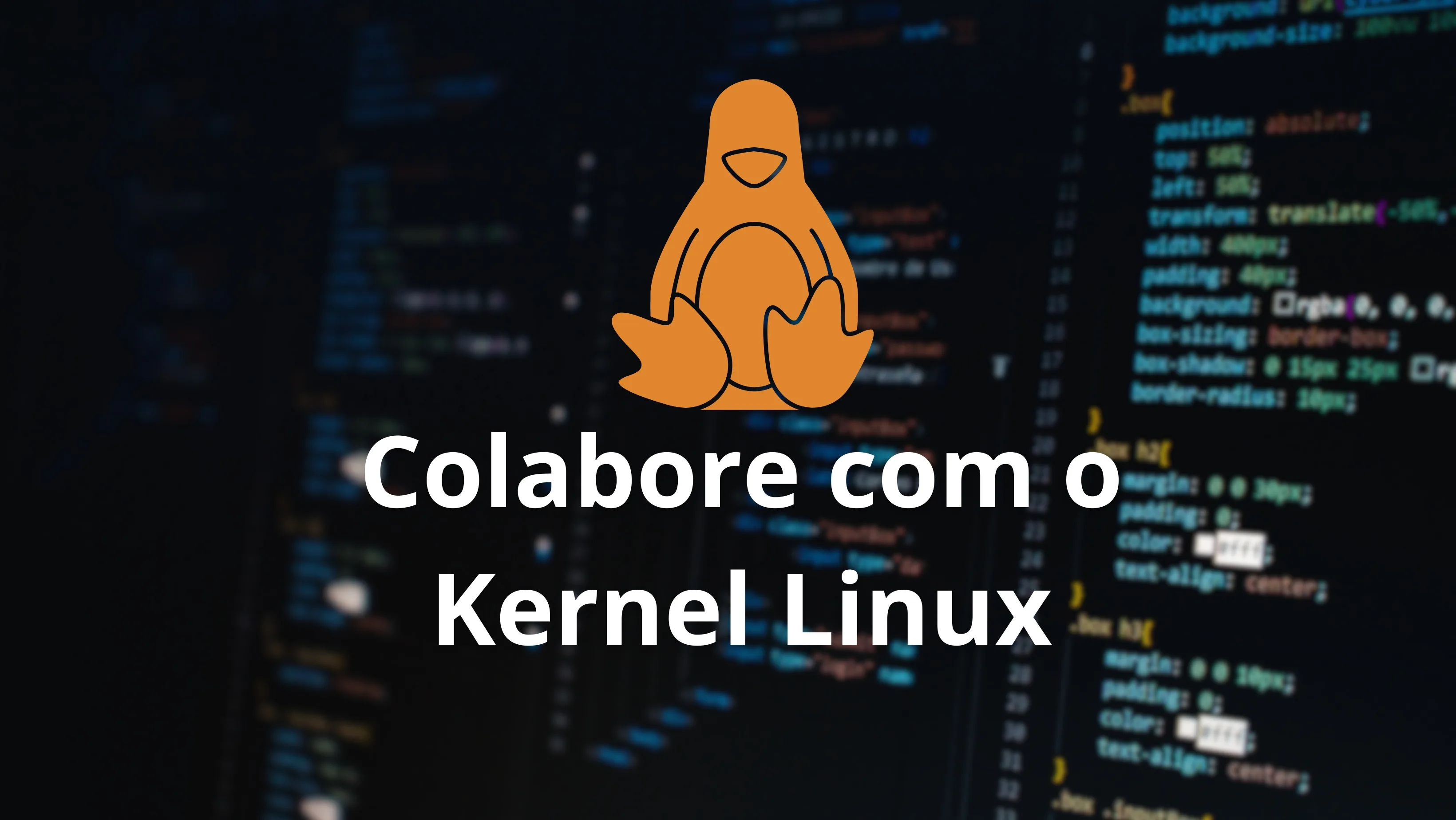 contribuir para o kernel