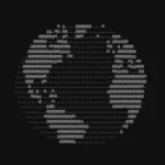 Arte ASCII gerada com figlet no terminal Linux com fonte slant.