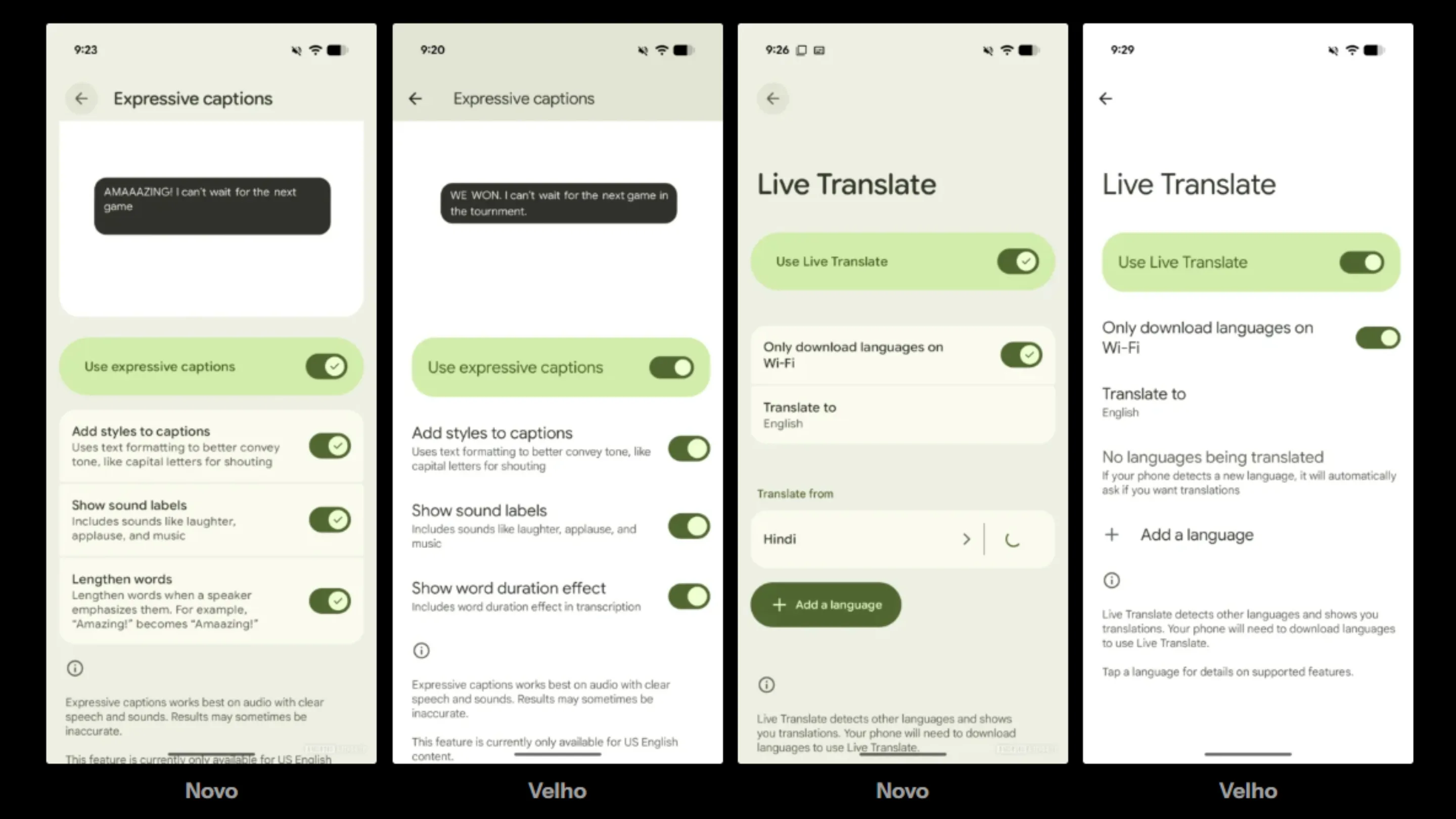 Google amplia Material 3 Expressive nas configurações do Android com ...