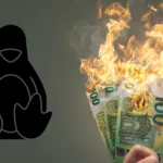 Conceito visual do impacto financeiro da tentativa de transformar o Linux em sistema pago para supercomputadores