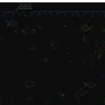 Aquário animado no terminal Linux com asciiquarium em execução