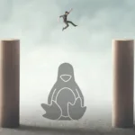 Ilustração conceitual dos limites do Linux, representando os lugares onde o Linux não roda