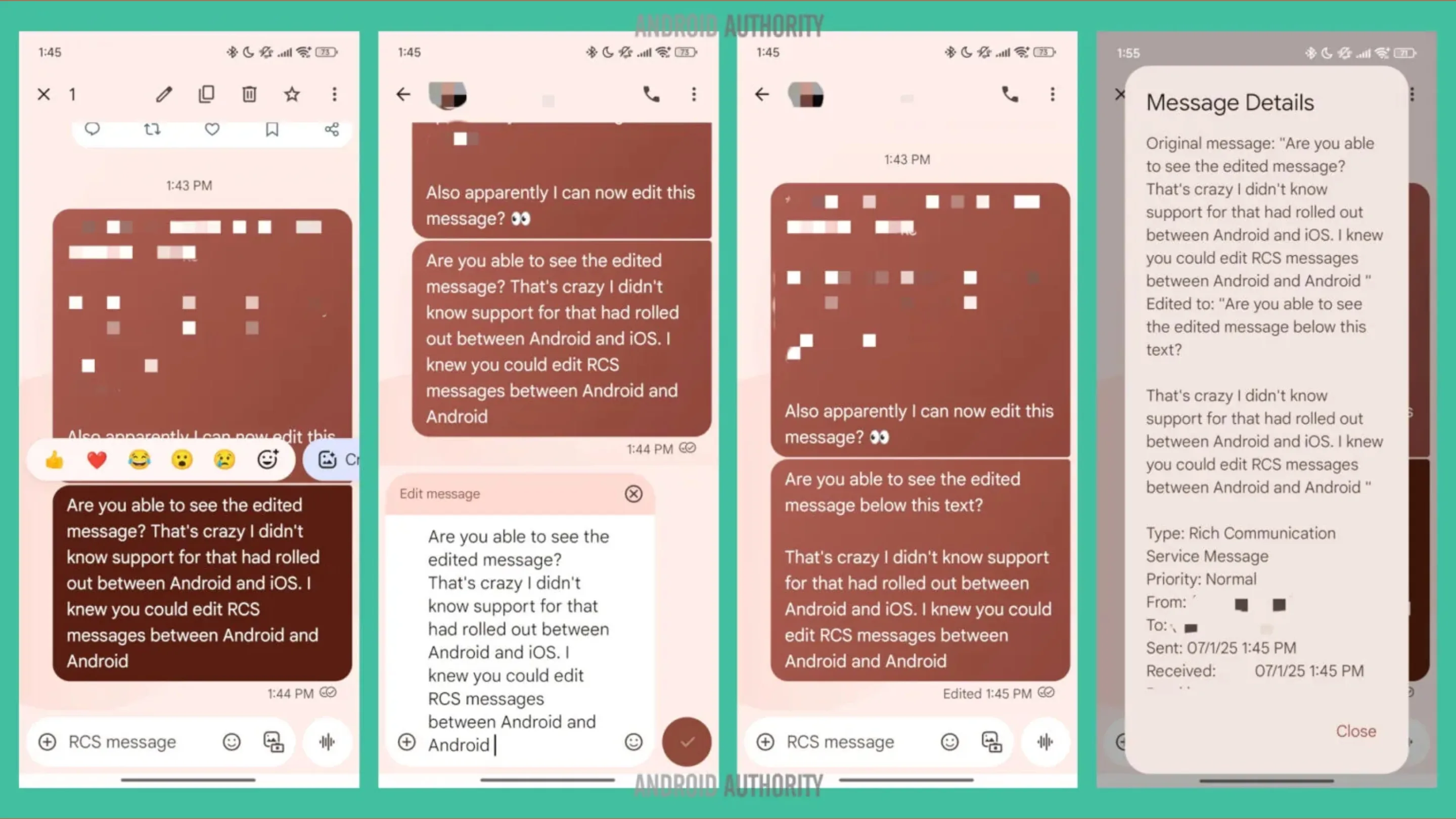 mensagens Android iPhone
