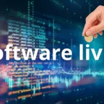 Conceito visual do paradoxo software livre pago com código digital e moeda representando valor econômico