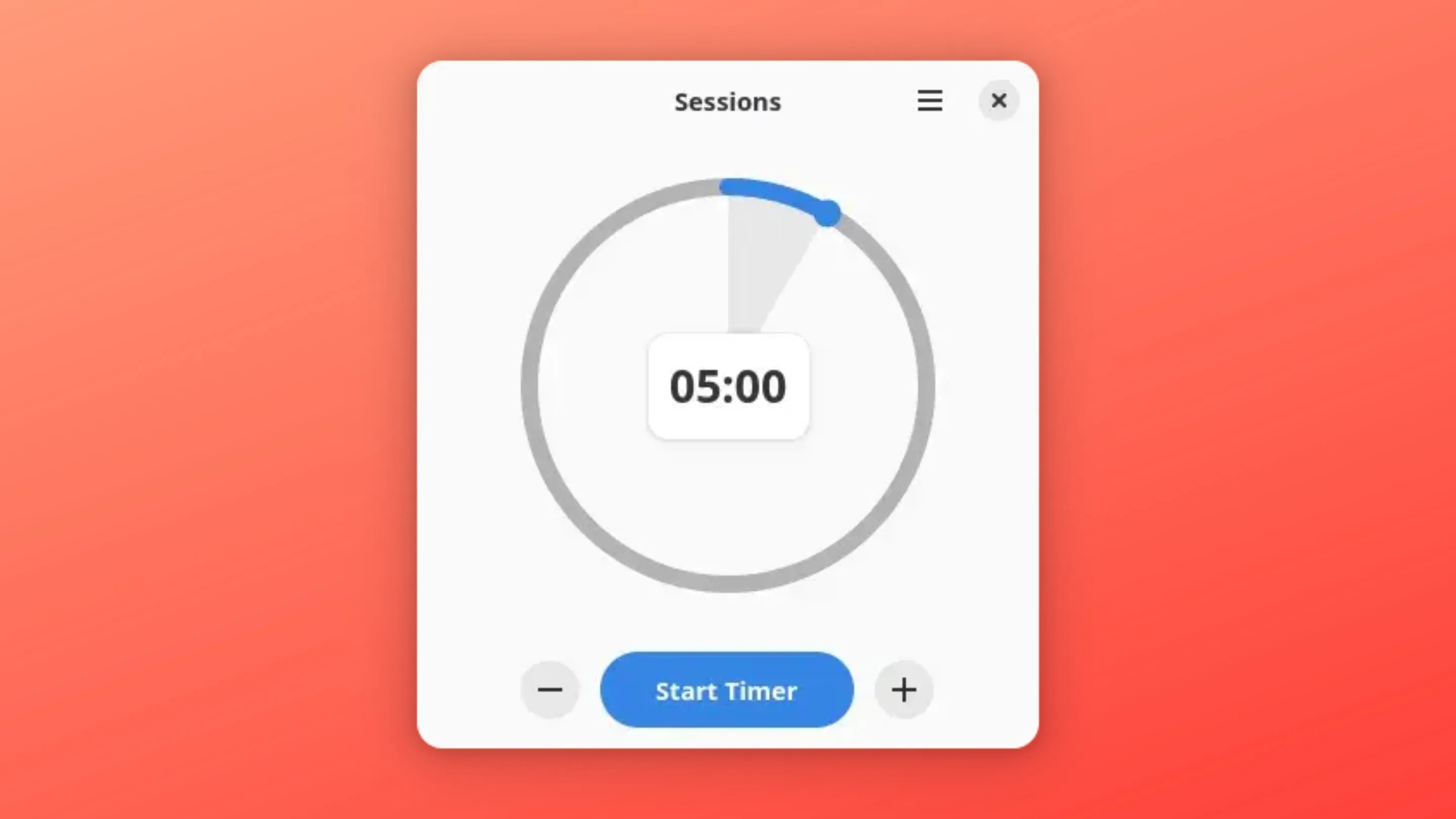 Imagem com a interface do Sessions