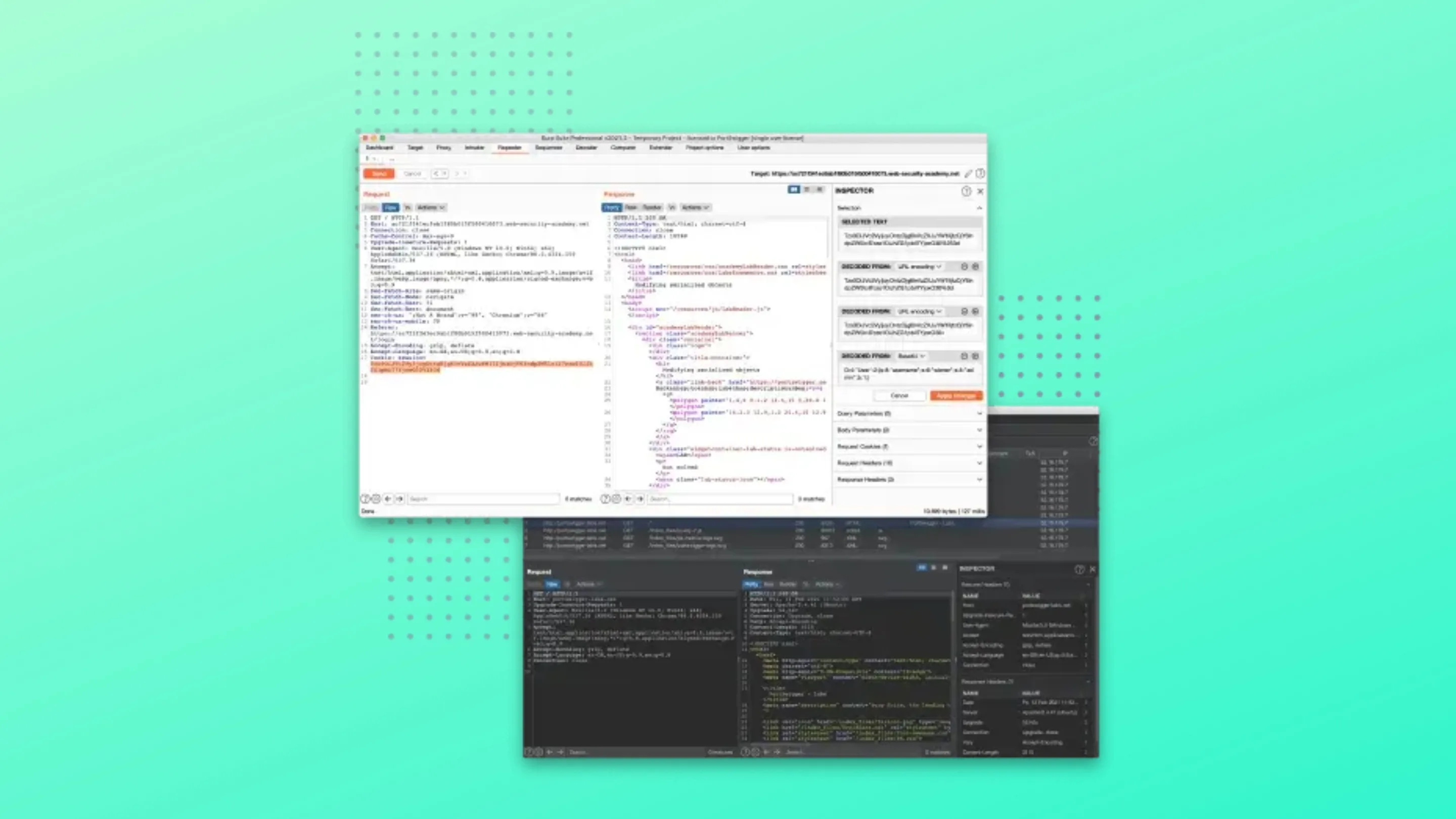 Imagem com a interface do Burp Suite