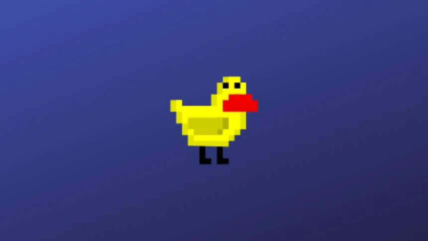 Imagem com a logomarca do Duckrun