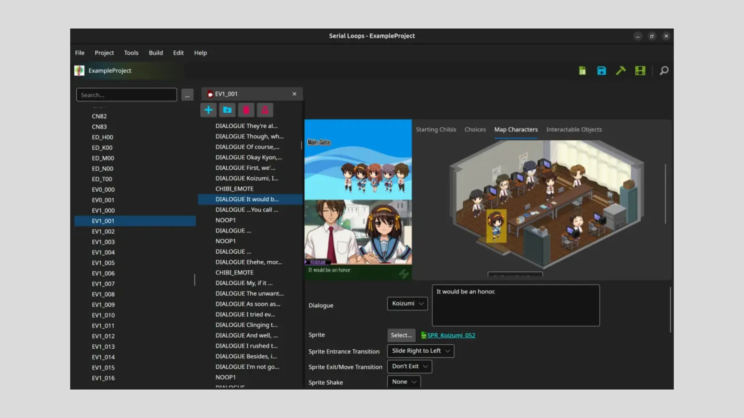 Imagem com a interface do Loop Seriais