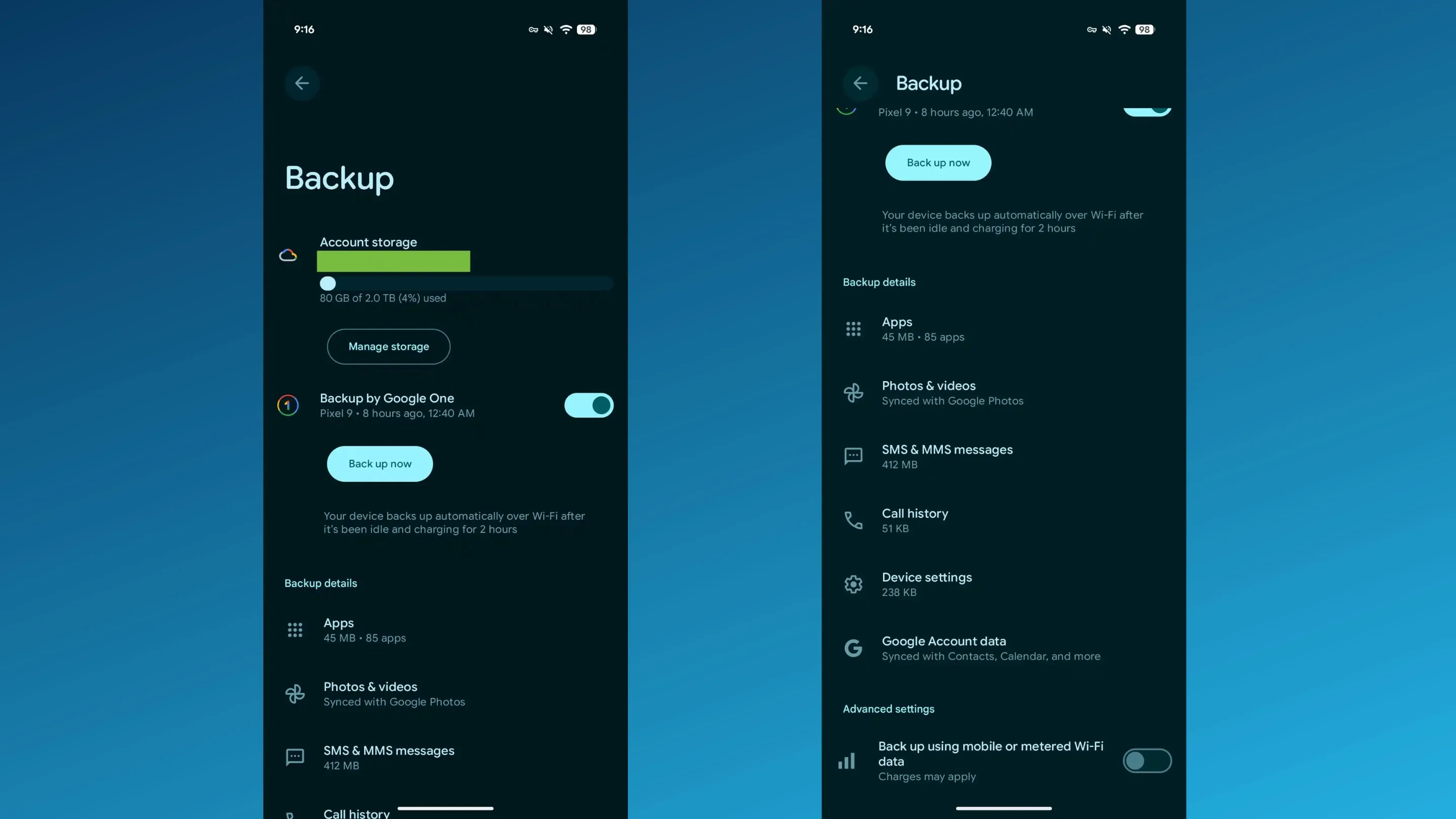 Backup Android