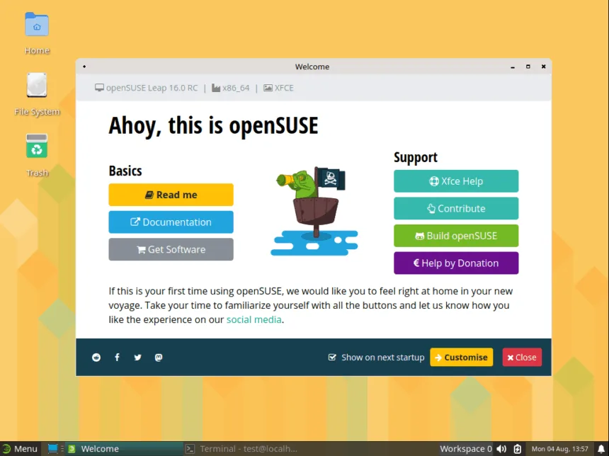 opensuse leap 16.0 rc