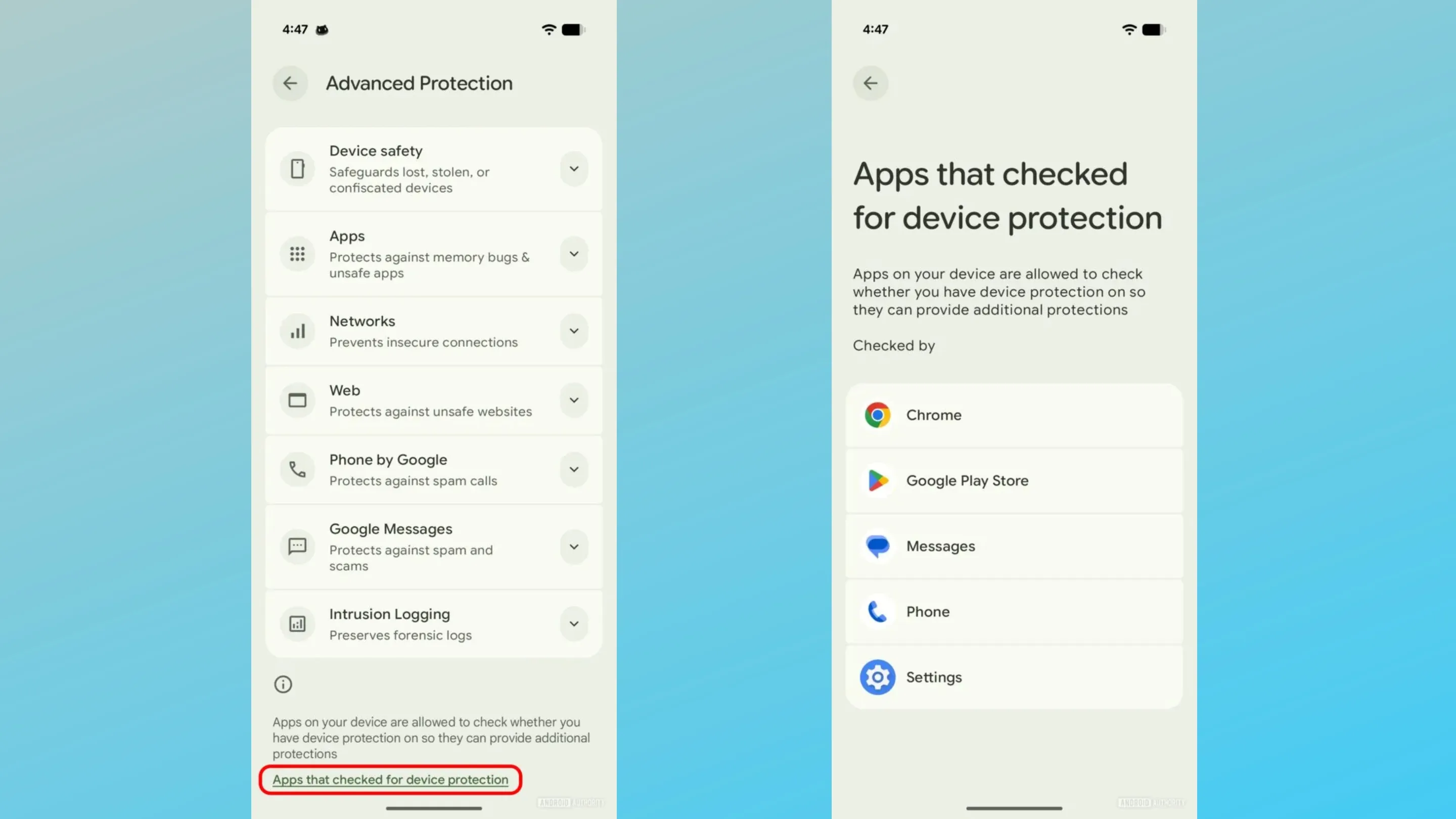 Proteção Avançada Android 16