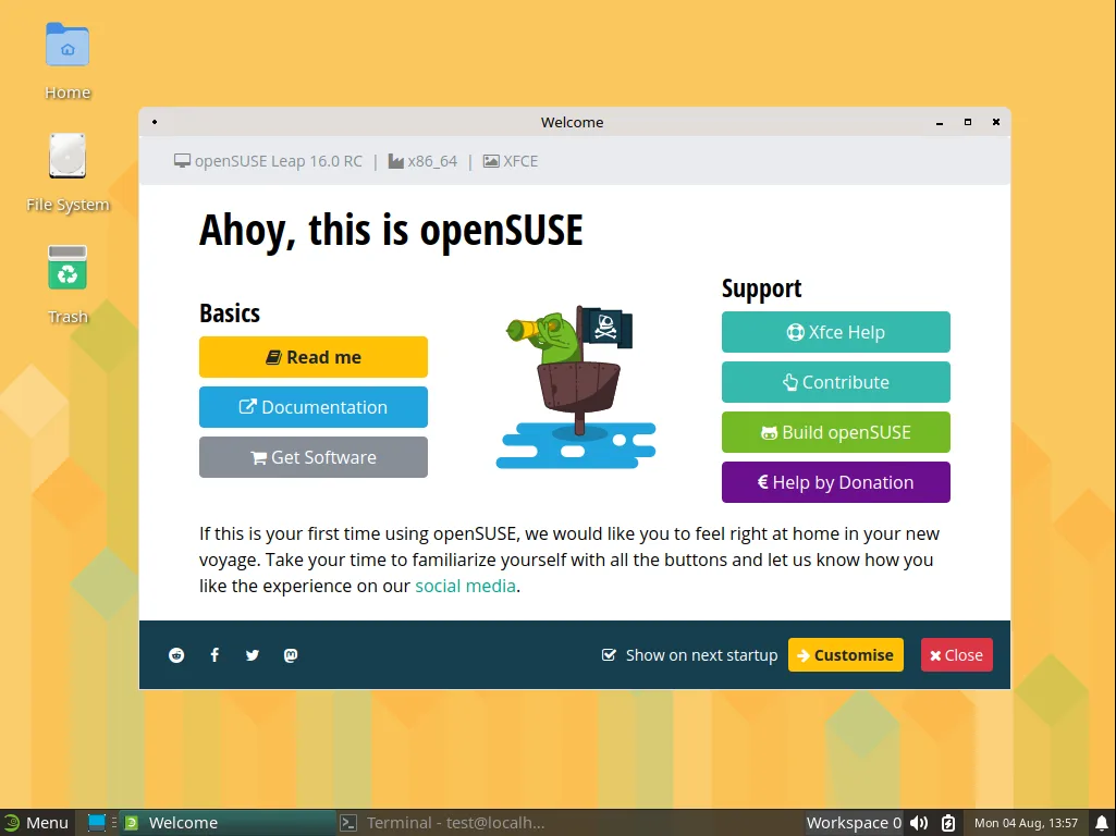 opensuse leap 16.0 rc