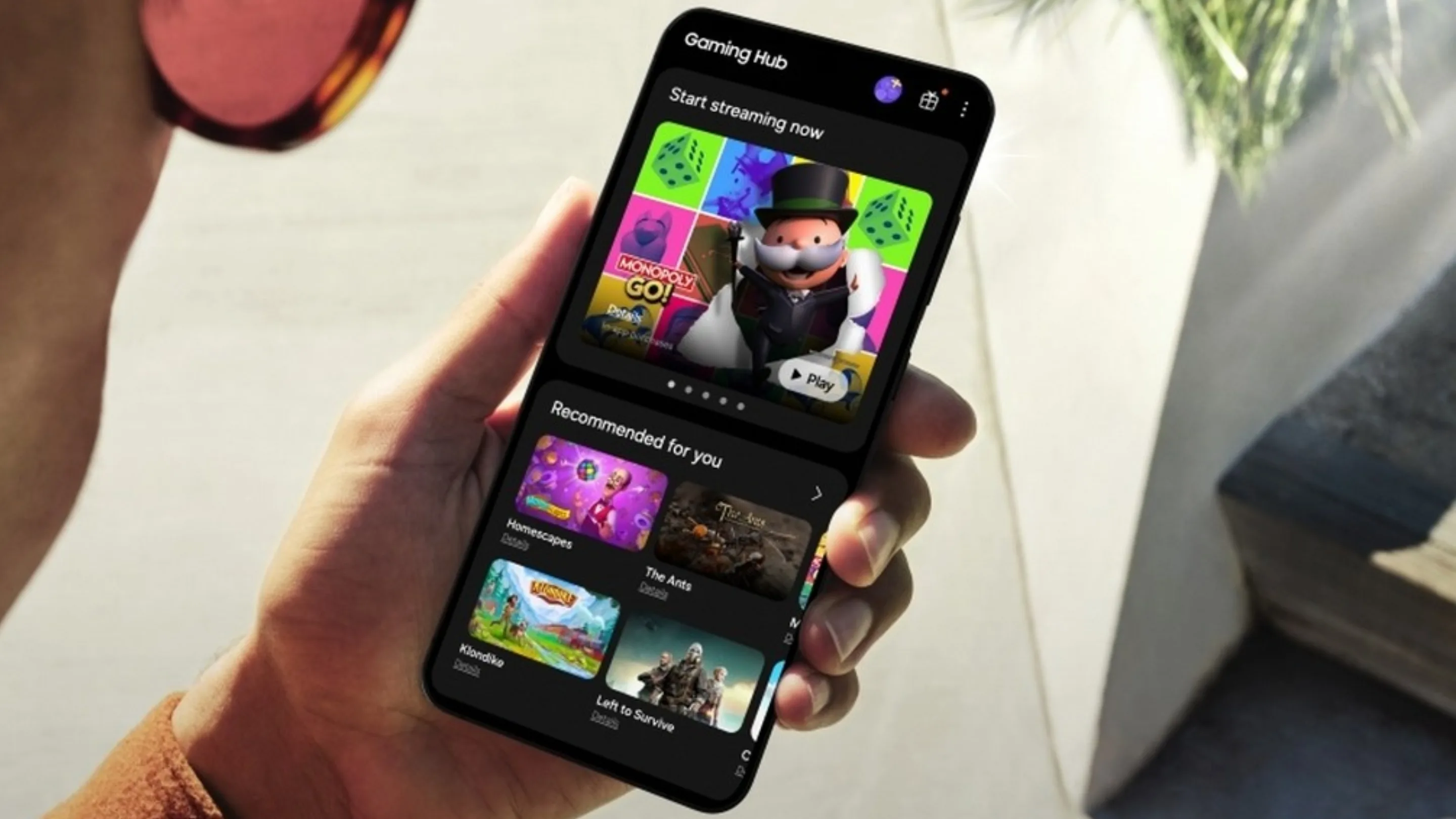 Jogos em nuvem Samsung