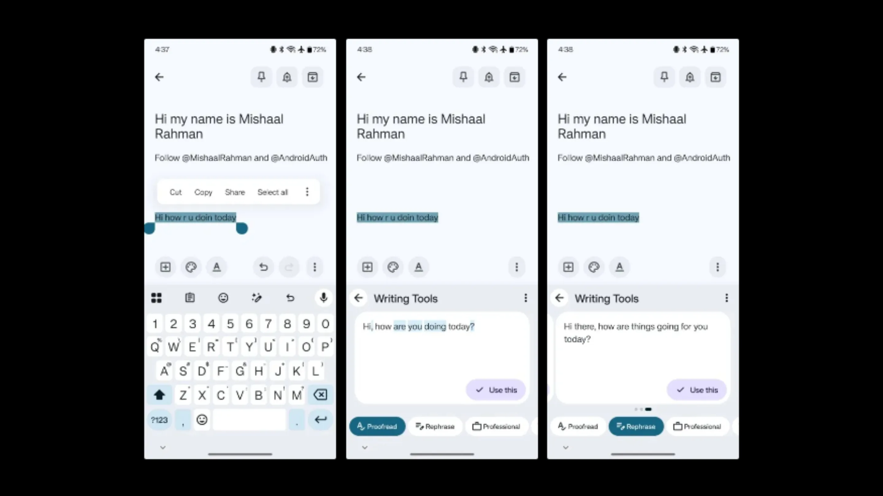 Gboard com IA: Ferramenta de escrita chega a mais celulares 2 Gboard IA