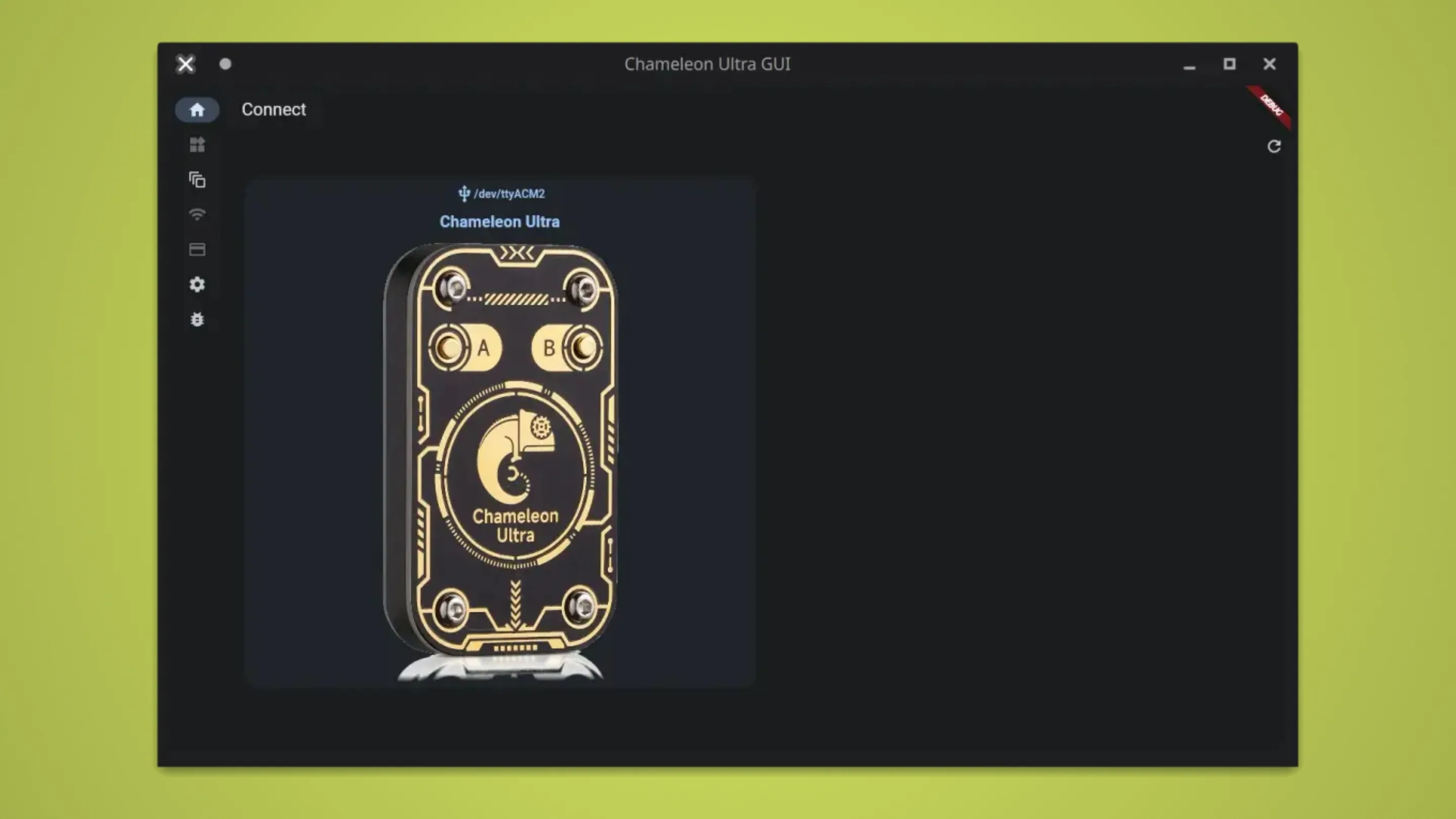 Instale o Chameleon Ultra GUI, uma interface gráfica, no Ubuntu, Fedora, Debian e outras distribuições Linux com Flatpak 2 Imagem com a interface do Chameleon Ultra GUI