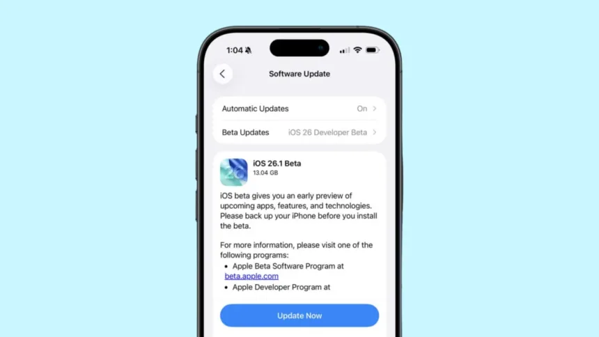 iOS 26.1