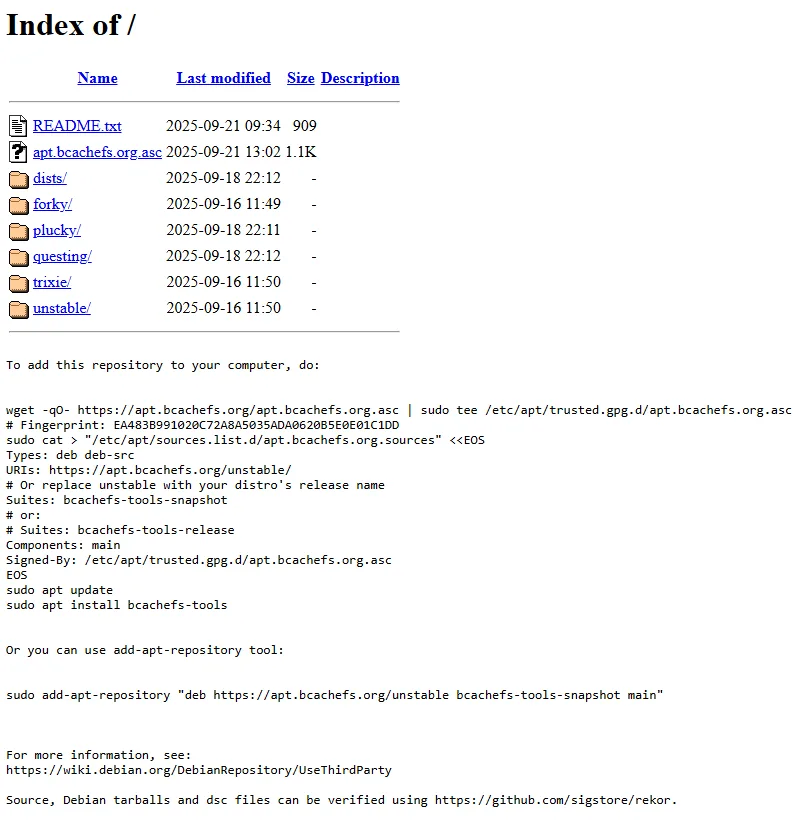 Bcachefs ganha repositório APT oficial, facilitando a instalação no Debian e Ubuntu 2 RIvH361o image 1