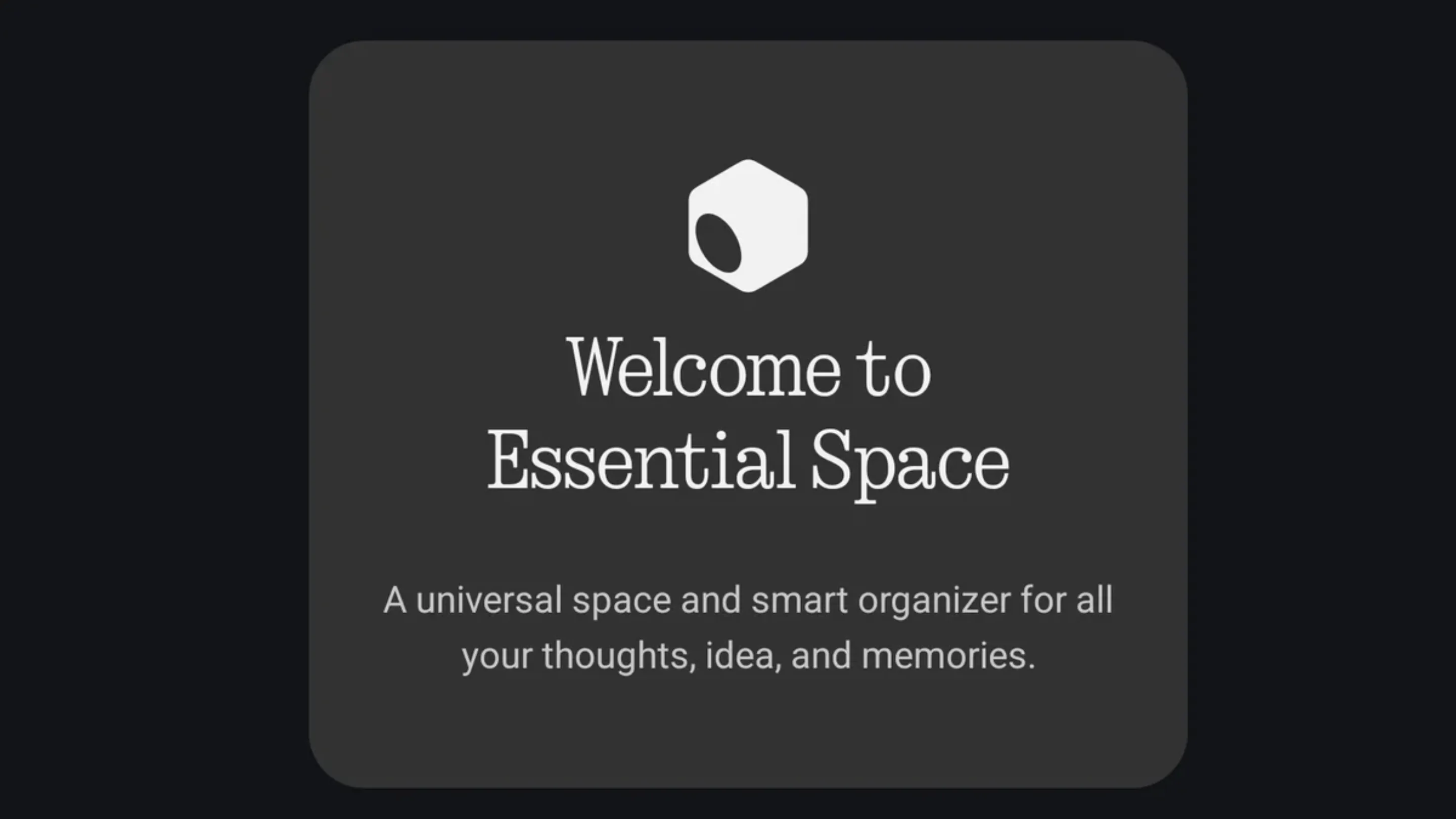 Essential Space