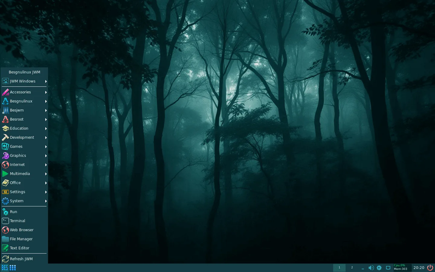 Besgnulinux JWM 3-0 é lançado: um desktop Debian completo com apenas 250 MB de RAM 2 oO7t2KZp besgnulinux jwm 3 0 1