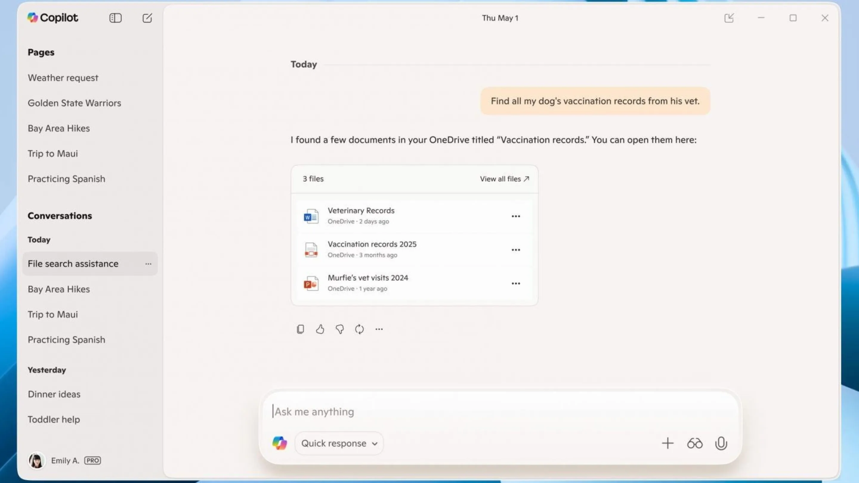 Copilot no Windows: integre Gmail e crie documentos Office 2 Copilot pesquisando em arquivos do OneDrive (Microsoft)