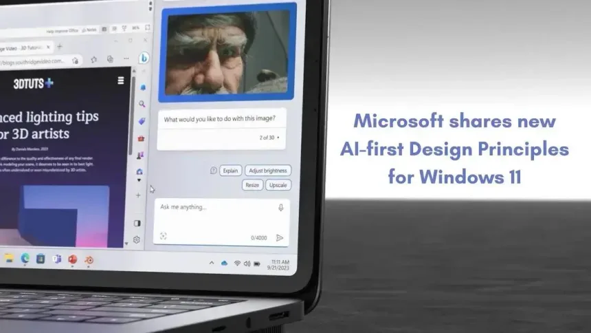 Microsoft redefine Windows 11 com princípios de design centrados em IA