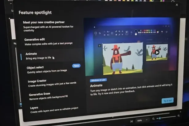Microsoft Paint ganha animações e edição com inteligência artificial